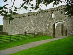 The castle gatehouse on the guided tour