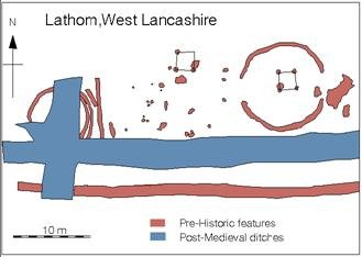 Plan of the Iron Age farmstead at Lathom, West Lancashire