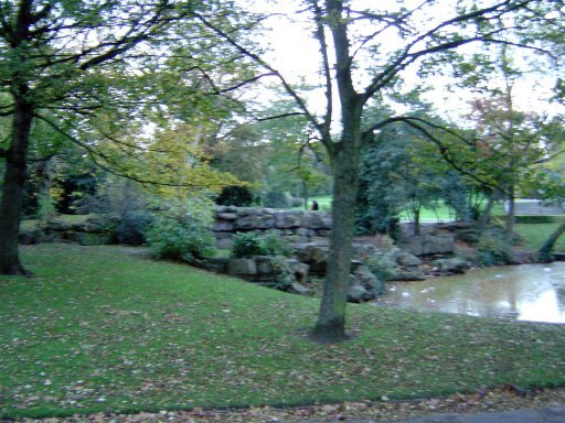 The stone 'dog kennel' in the park