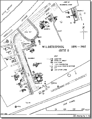 Plan of the Roman industrial site at Wilderspool, after T. May