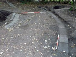 Well Preserved Curbing and Metalled Track
