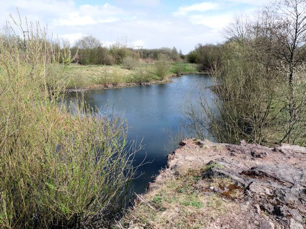 The flooded quarry at Kirkless