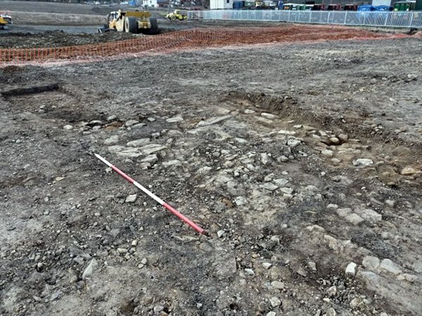 Exposed Roman Road in Bryn