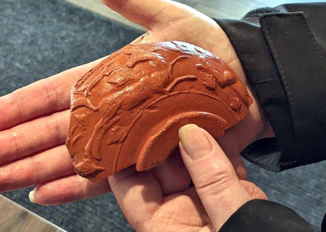 Samian Ware Pottery Sherd