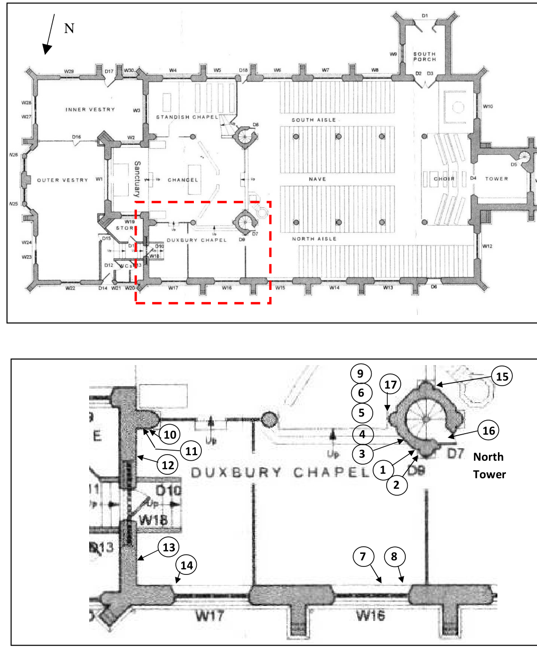 Location sketch, Area T2