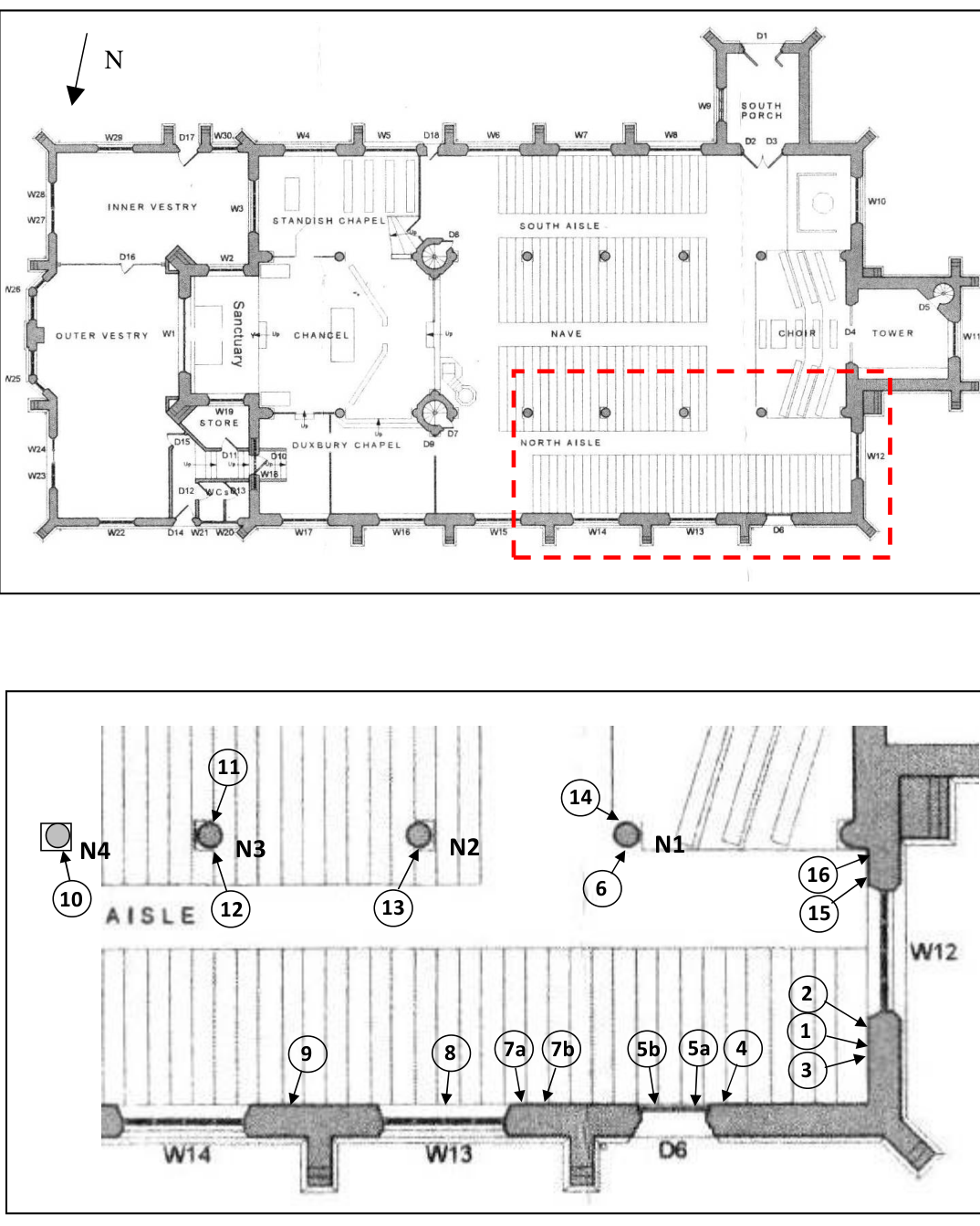 Location sketch, Area T4