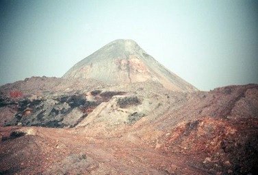 Spoil heap at Blundell's Colliery